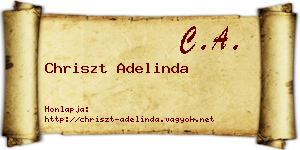 Chriszt Adelinda névjegykártya
